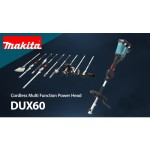Makita DUX60PT2 Brushless Twin 18v 36v LXT Split Shaft Multi Tool + Brush Cutter